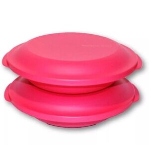 TUPPERWARE New Set of 2 ALOHA HOME 9" DOUBLE PLATES 700 mL 3 Cup bowl & plate